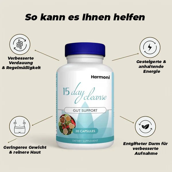 15 Tage Detox: Darm- und Dickdarmreinigung