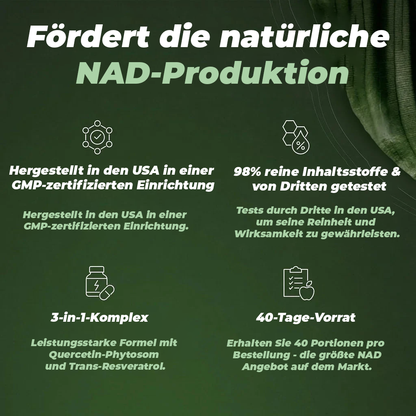 NAD+ Anti-Aging Ergänzungsmittel
